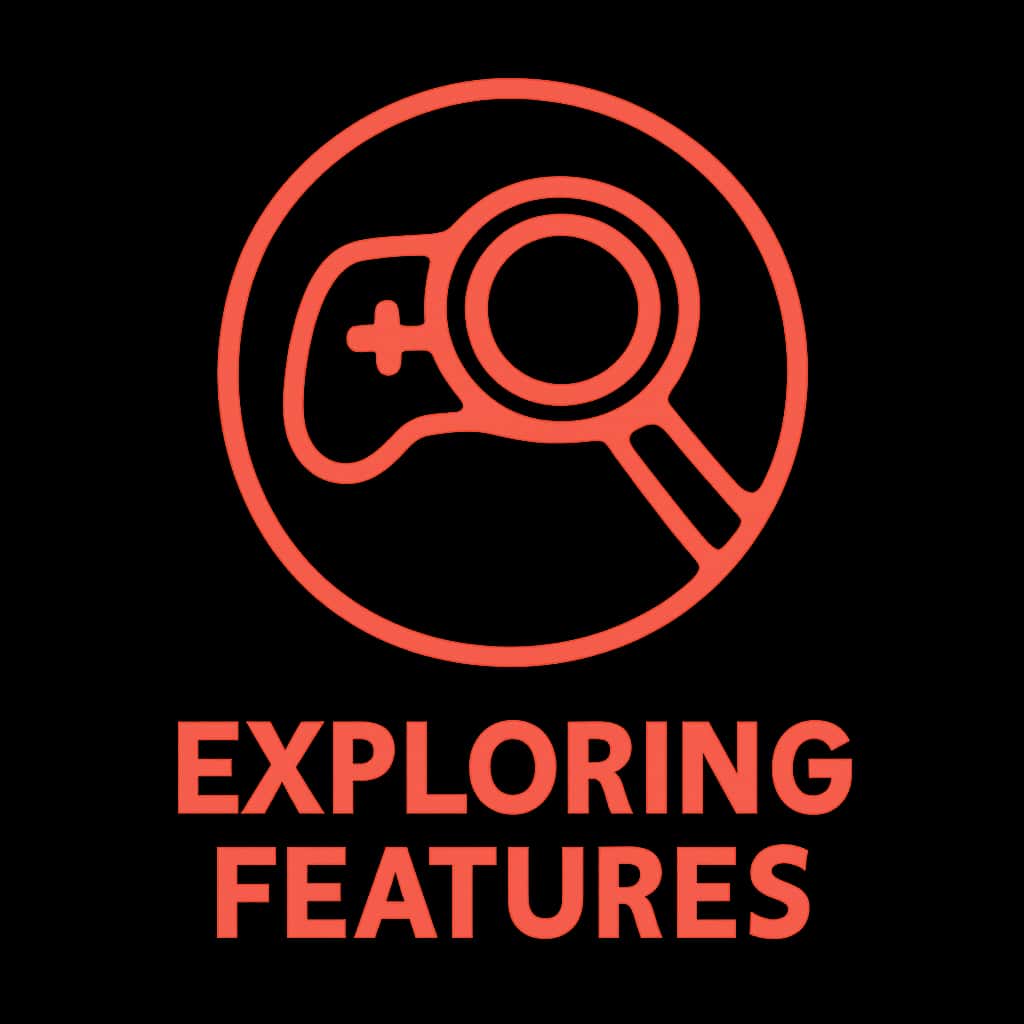 An icon representing Okwin Game Features, emphasizing its educational aspect.