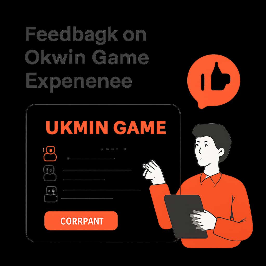Diagram illustrating feedback topics for Okwin Game experience.