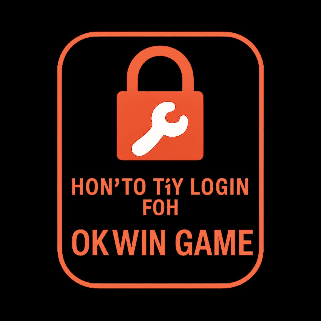An icon representing login assistance for Okwin Game.