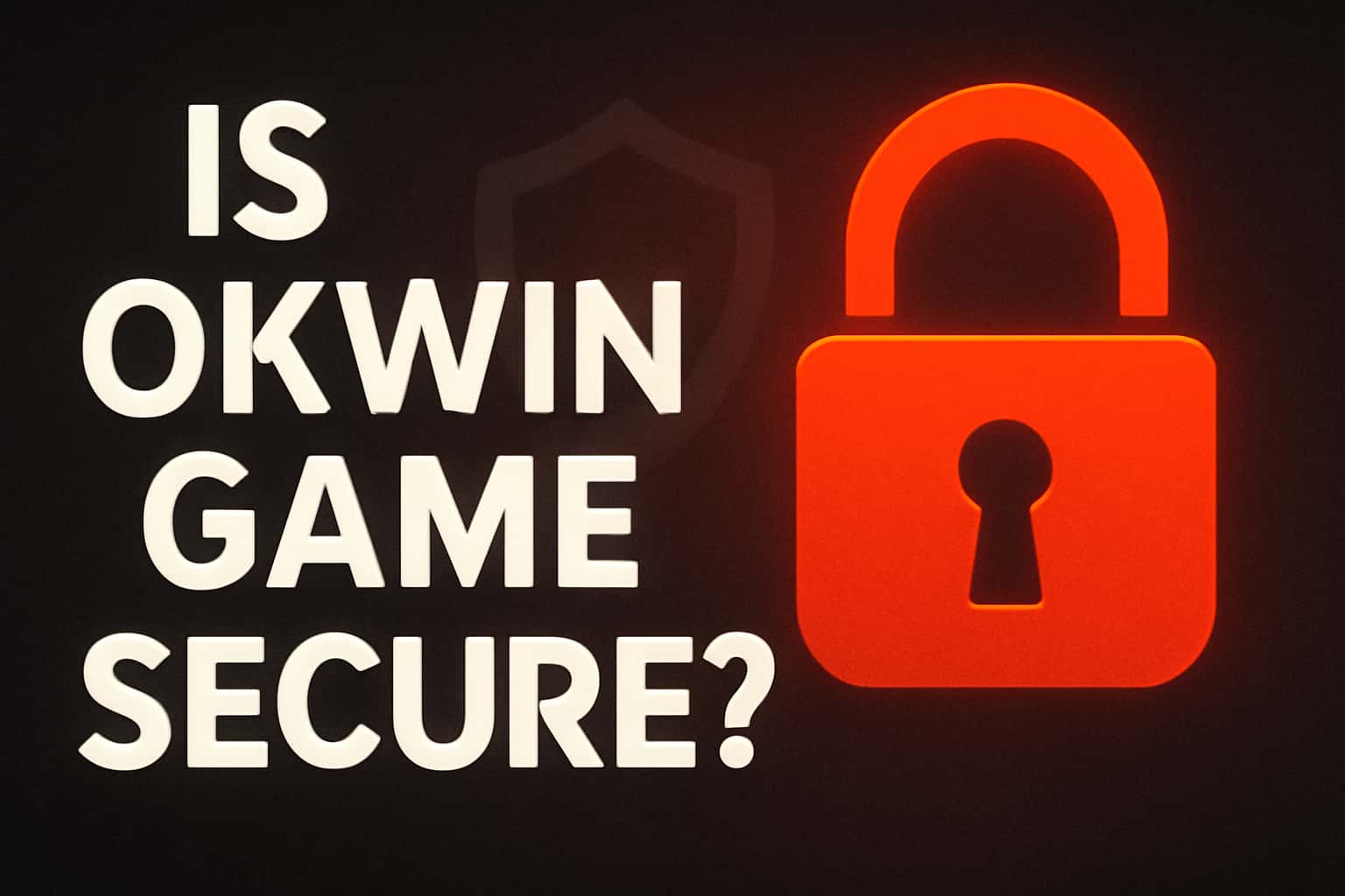 Informational graphic showcasing Okwin Game security measures.