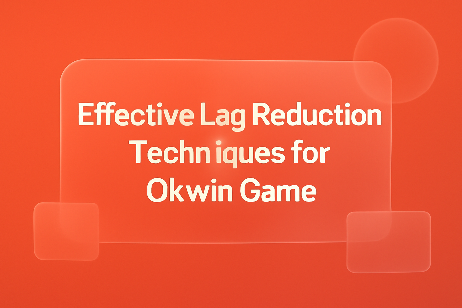 An informational scene illustrating the Okwin Game experience optimization.