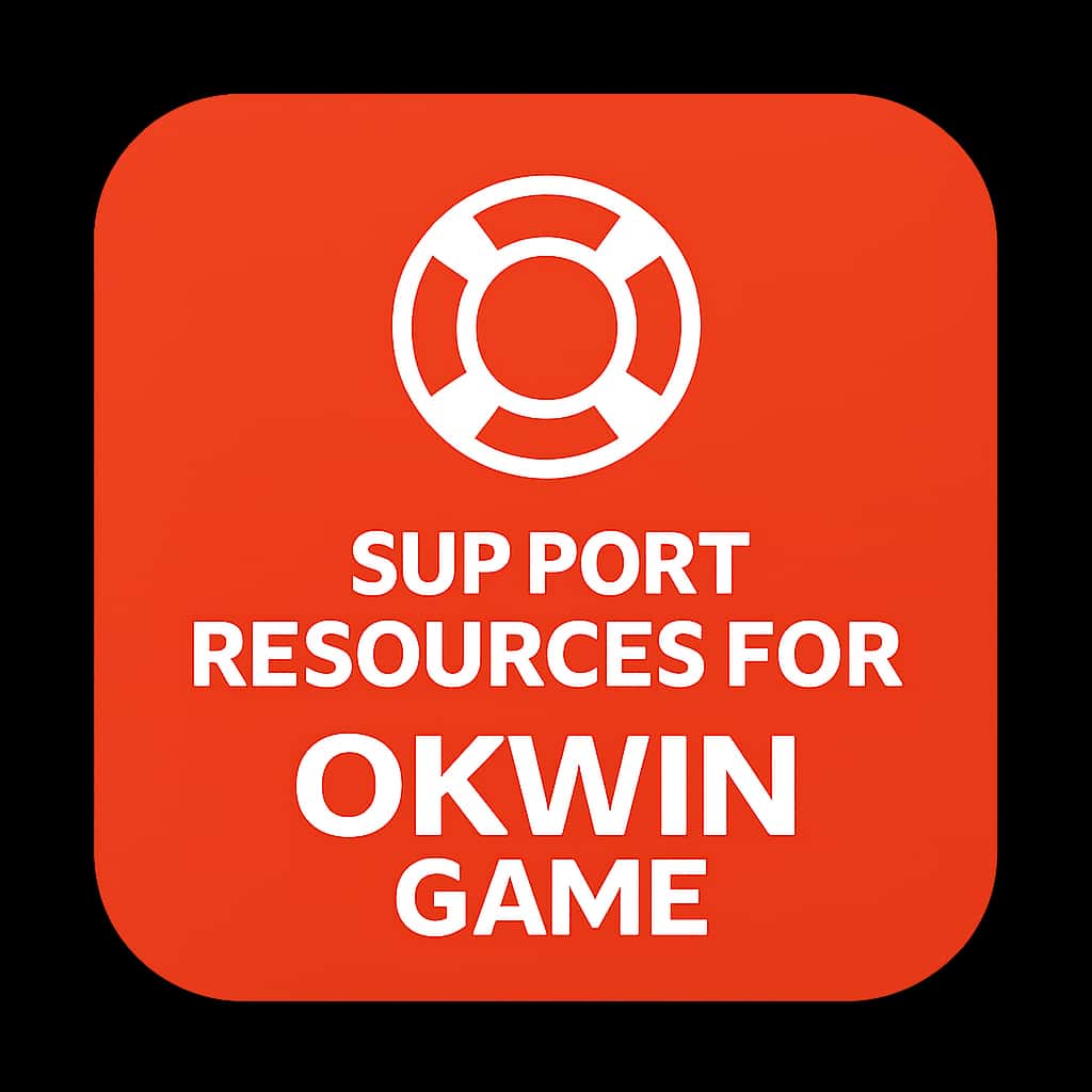 Icon illustrating Support Resources for Okwin Game.