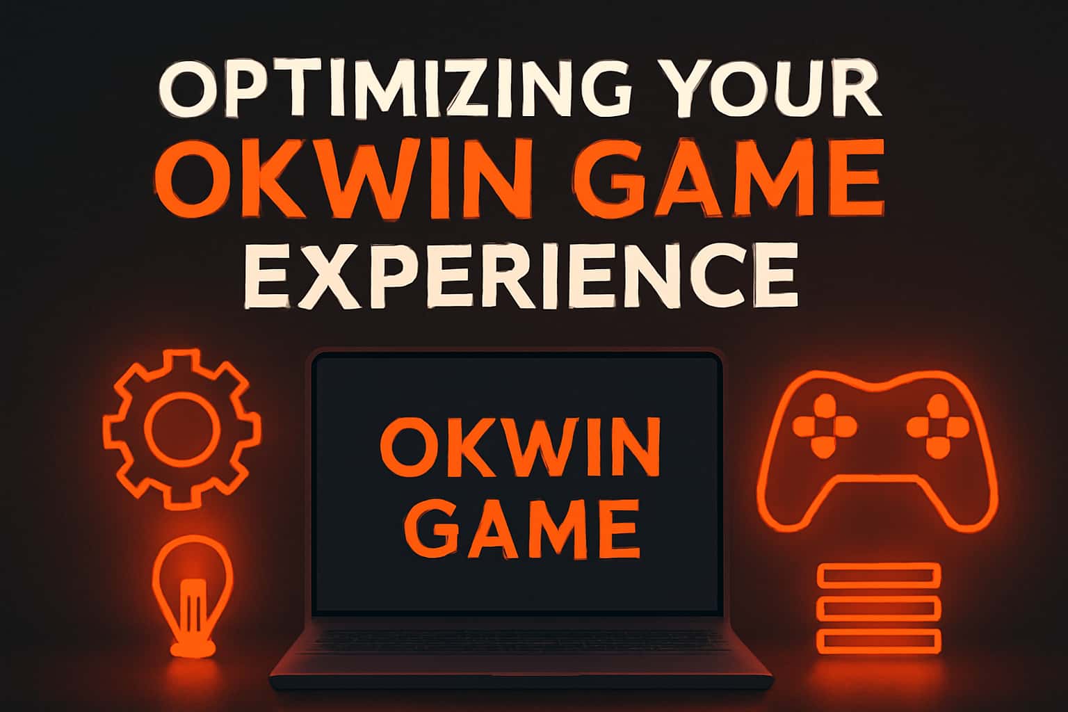 An informational scene illustrating the Okwin Game experience optimization.